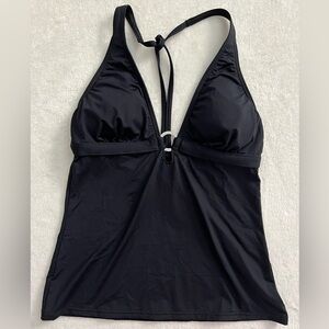 Calvin Klein Swimwear Black Tankini Top, Size M, NWT